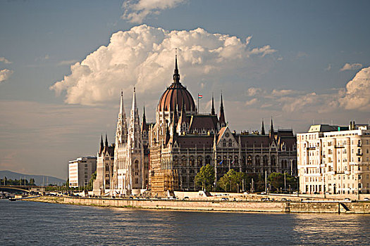 匈牙利,布达佩斯,国会大厦,多瑙河