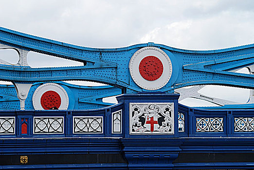 钢架,特写,塔桥,伦敦,英格兰
