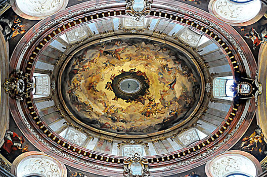 圆顶,拱顶,教堂,维也纳,奥地利,欧洲