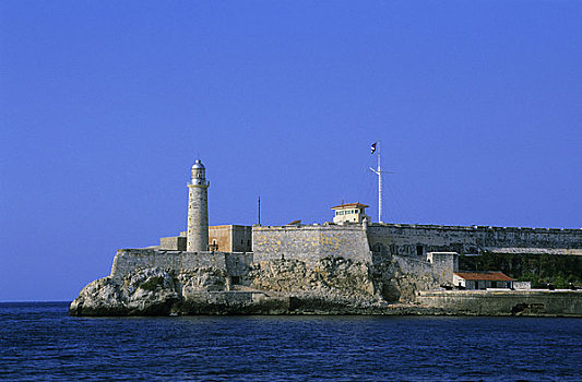 古巴,哈瓦那,莫罗城堡,要塞,灯塔