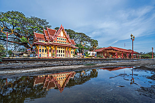 泰国,华欣,华欣火车站,hua,hin,皇室人员候车室