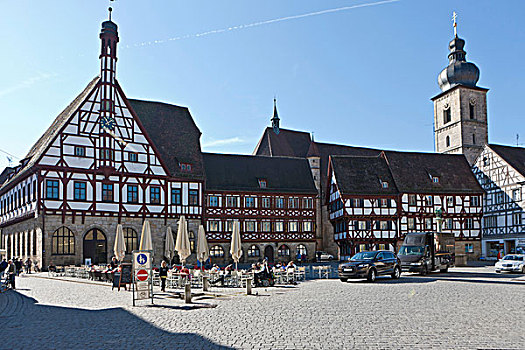 市政厅,古城区,上弗兰科尼亚,巴伐利亚,德国,欧洲