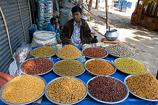 乡村,市场,店,孟加拉,十二月,2008年