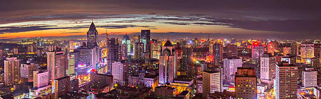 乌鲁木齐城市风光夜景