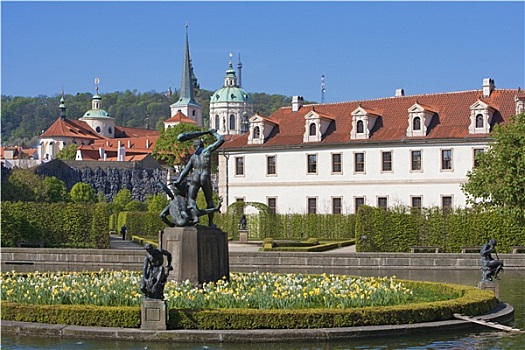 布拉格,捷克共和国,巴洛克,花园