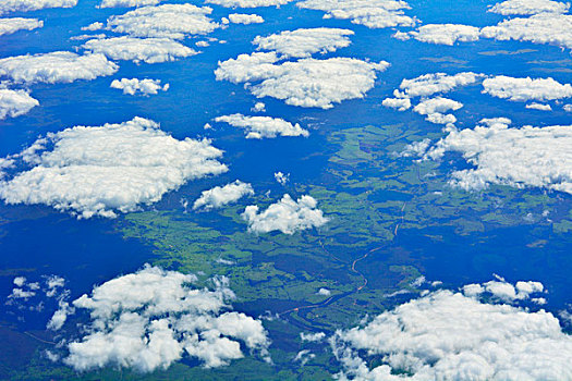 风景,云,飞机,澳大利亚
