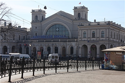 俄罗斯,彼得斯堡,火车站