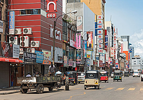 主要街道,科伦坡,斯里兰卡,亚洲
