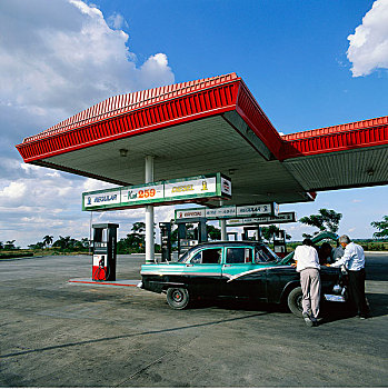 汽车,加油站,古巴