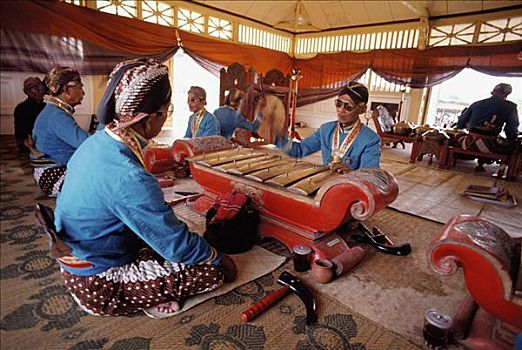 印度尼西亚,日惹,节日,演奏,清真寺