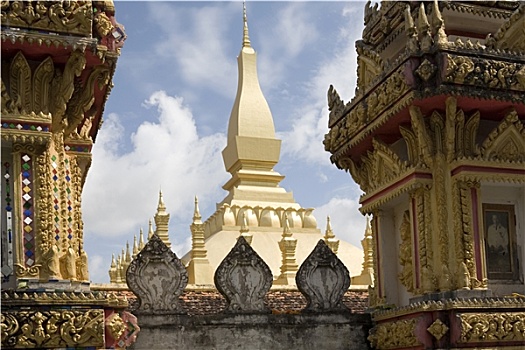 寺庙,万象,老挝