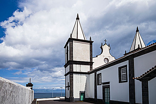 葡萄牙,亚速尔群岛,皮库岛,城镇,教堂