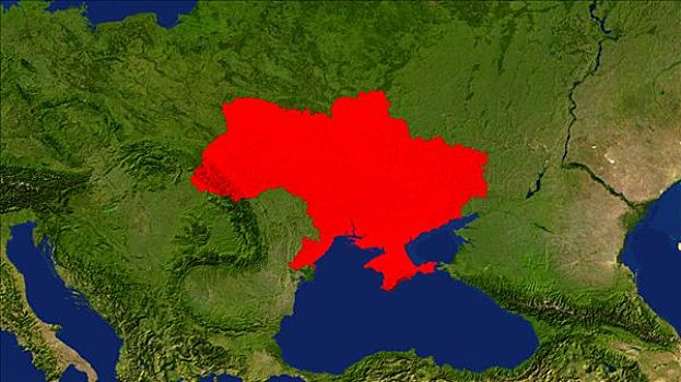 乌克兰,色彩,红色