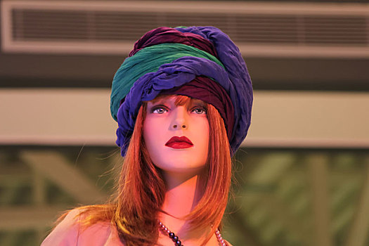 女性,人体模型,帽子,顿河畔罗斯托夫,俄罗斯,五月,购物中心