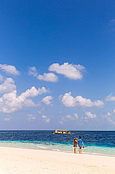 东南亚印度洋岛国马尔代夫绚丽岛海岛风光maldives