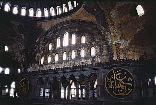 室内,博物馆,圣索菲亚教堂,伊斯坦布尔,土耳其