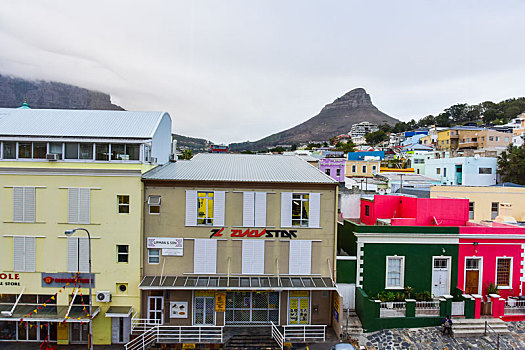 南非开普敦卓山彩色房子