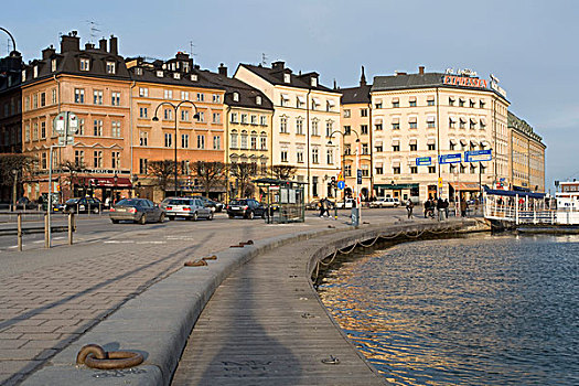 码头,斯德哥尔摩,瑞典,斯堪的纳维亚,欧洲