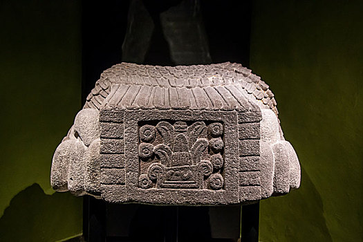 墨西哥-阿兹特克玉米石雕