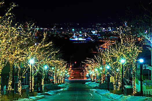夜景,北海道