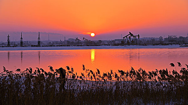 油城大庆市冬季风光美