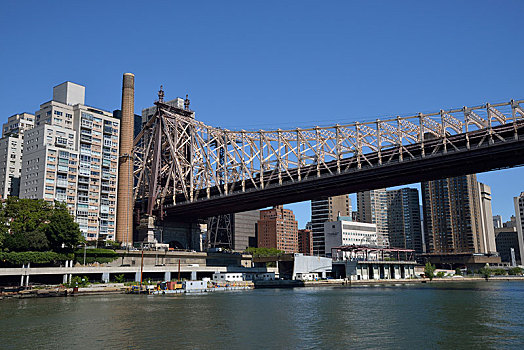 桥,曼哈顿中城,曼哈顿,纽约,美国,北美