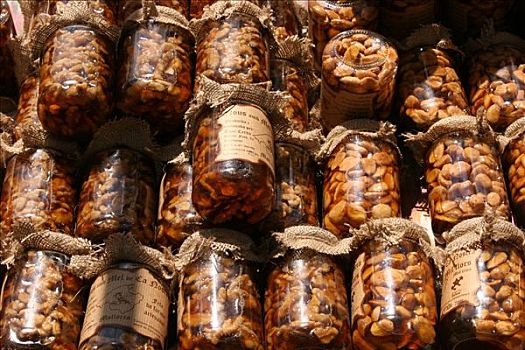 保存,坚果,蜂蜜,市场,马略卡岛,西班牙,欧洲