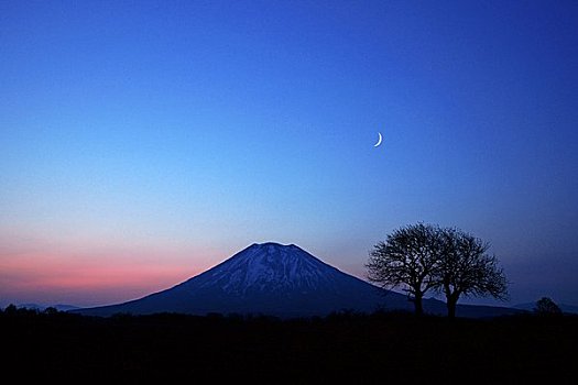 山,星空,黎明