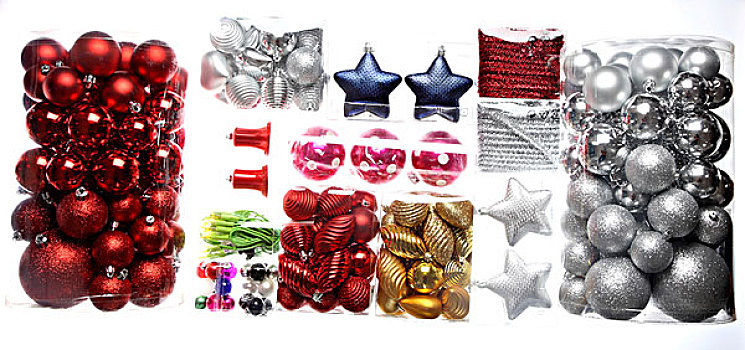 圣诞装饰,圣诞树球,透明,包装