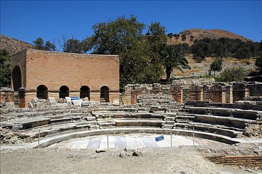 圆形剧场,克诺索斯,克里特岛,希腊