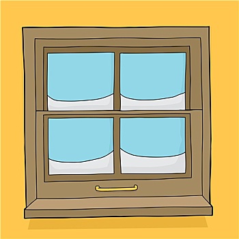 窗玻璃,雪
