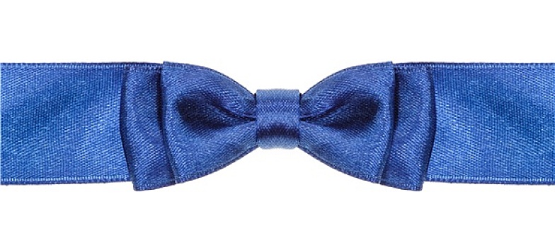对称,蓝色,蝴蝶结,打结,宽,绸缎,丝带