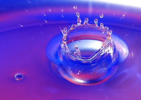 皇冠形的水滴