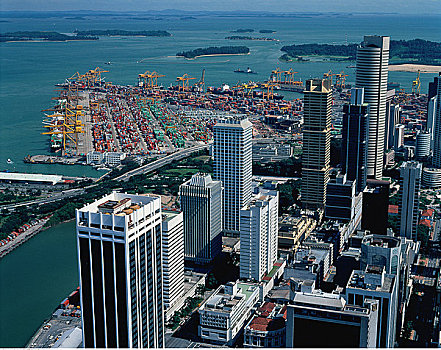 城市,港口,新加坡