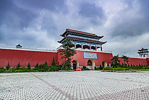 吉林省珲春市灵宝禅寺建筑景观