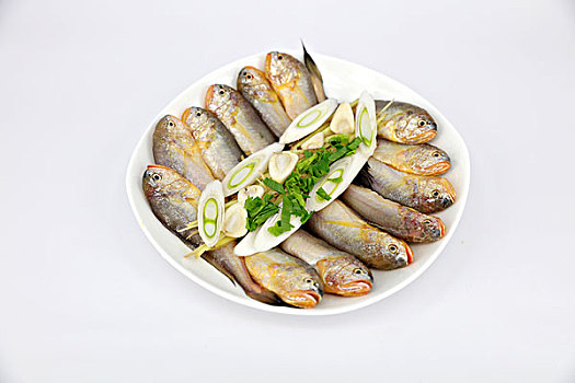 海鱼,盘子,调料