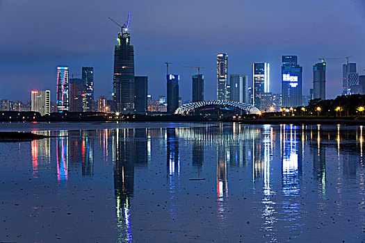 中国广东深圳城市夜景