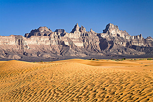 沙丘,山,利比亚