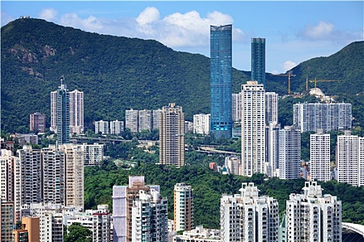 建筑,山,香港