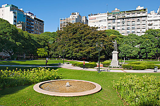 广场,雕塑,布宜诺斯艾利斯,阿根廷,南美
