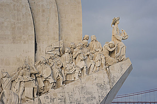 纪念建筑,发现,雕塑,重要,塑像,葡萄牙,航海业,塔霍河,里斯本,欧洲