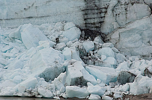 格陵兰,大,峡湾,冰原,特写,冰河