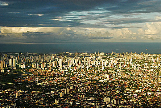 brazil,pernambuco,recife,citiscape,from,the,airplane