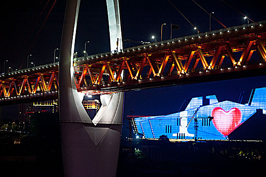 重庆千厮门大桥夜景