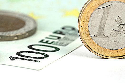 1欧元,硬币,100欧元,货币