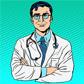 医学头像卡通图片