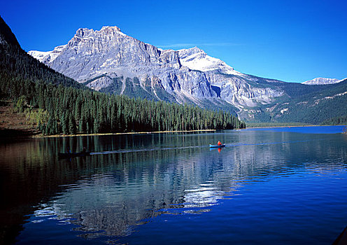 加拿大,不列颠哥伦比亚省,幽鹤国家公园,翡翠湖