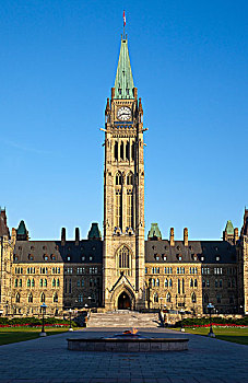 和平塔,胜利,平和,中心,楼宇,加拿大,国会大厦,渥太华,安大略省
