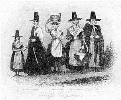 传统,服饰,19世纪