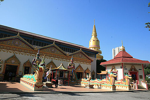 马来西亚,槟城,一座泰国寺院